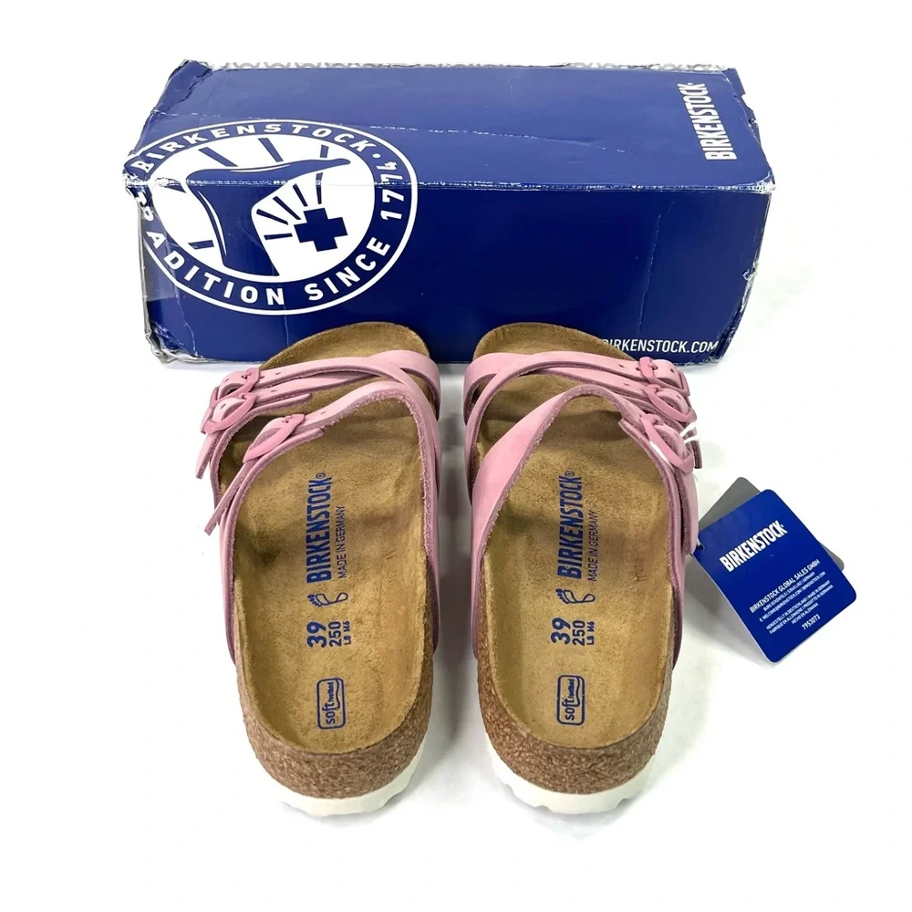 **SOLD** Birkenstock Franca Leather Orchid Soft Footbed Sandals Ladies 8 Men 6 - Picture 5 of 16